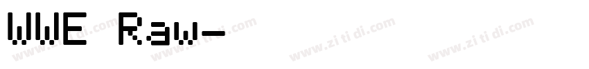 WWE Raw字体转换